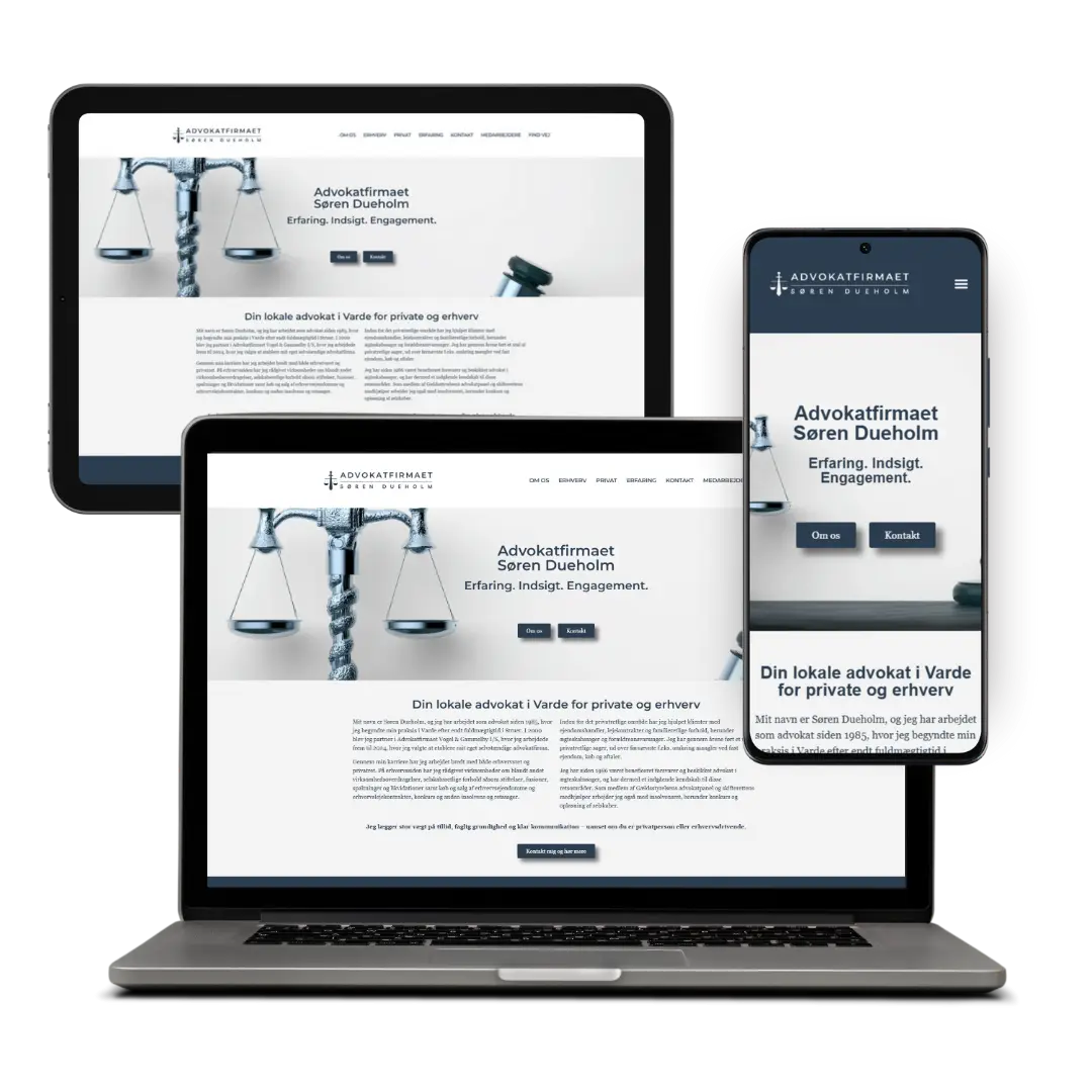 Advokat Dueholm Hjemmeside
