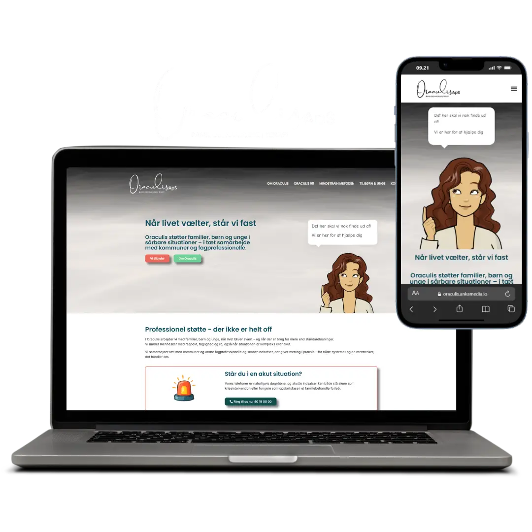 Case - Ny hjemmeside lavet til Oraculis ApS